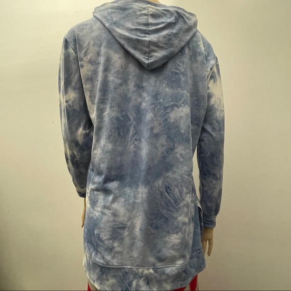 RBX Blue Tide dye light hoodie Size Medium - Picture 2 of 8